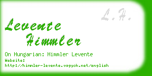 levente himmler business card